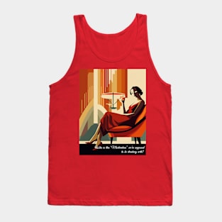 Vintage Art Deco Cocktail Woman Tank Top